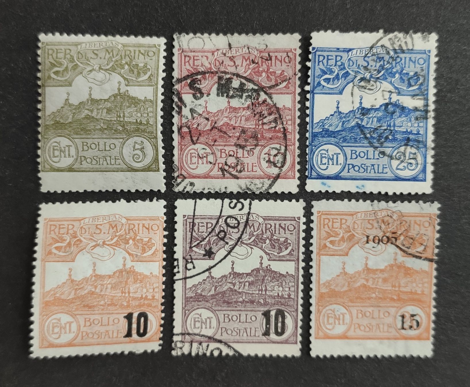 Alle Briefmarken: San Marino ab 1903, LoT gestempelt – Gebraucht aus Wil SG von Zazal
