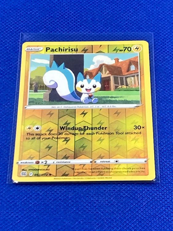 Pokemon Brilliant Stars Pachirisu 052 / 172 Reverse Holo EN (Neu ...