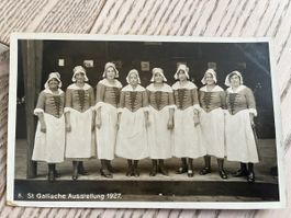 AK St. Gallen Trachtengruppe Ausstellung 1927