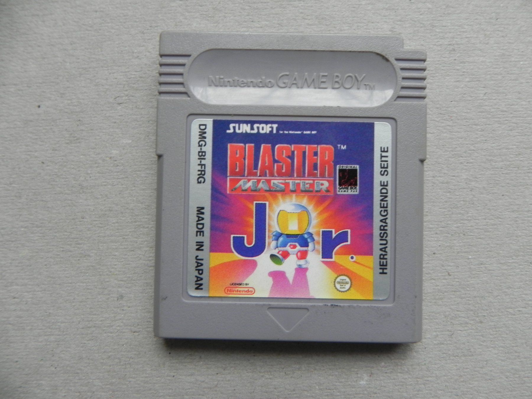 Nintendo Spiele: Nintendo Gameboy Game Boy Action Spiel Blaster Master JR – Gebraucht aus Siebnen von krimsie