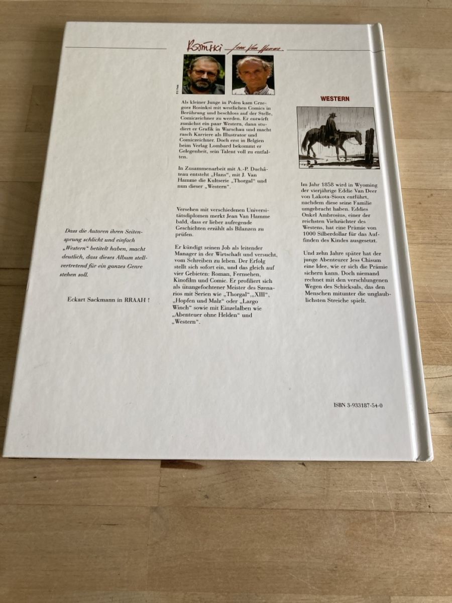 Fumetti: Rosinski Jean van Hamme Western – Nuovo (secondo la descrizione) da Zürich venduto da msxmsx 1
