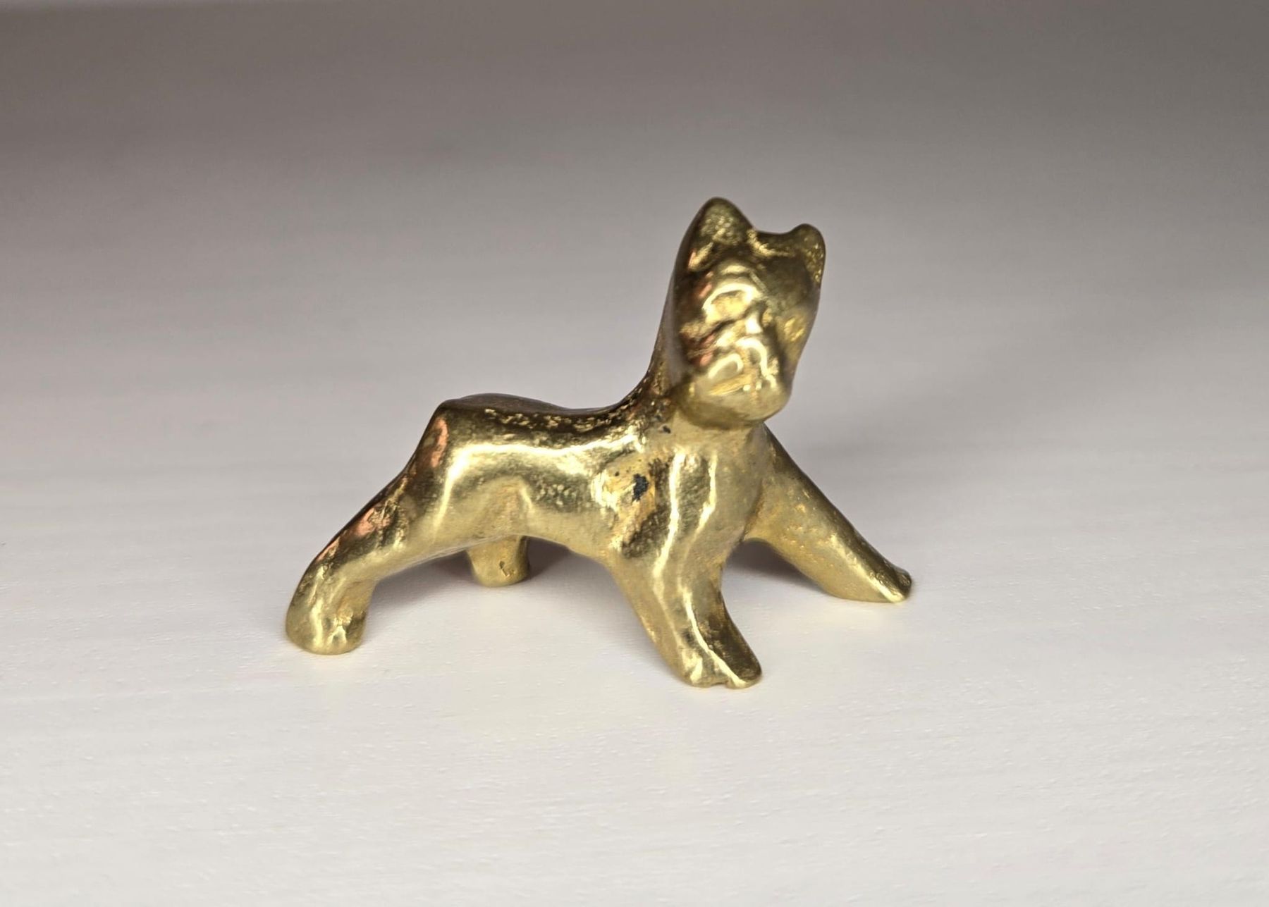 Figuren: Messing Hund Figur Deko Vintage – Gebraucht aus Rheinsulz von Dred