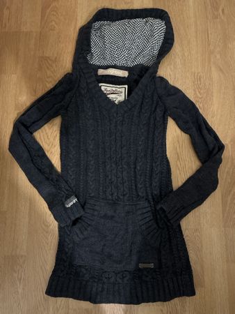 Superdry Strickkleid mit Kapuze XS, Top Zustand!