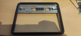 Alu Nummernschildhalter schwarz eloxiert, hochwertig