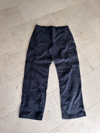 Jack Wolfskin Zip-Off Wanderhose, Grösse L, Schwarz