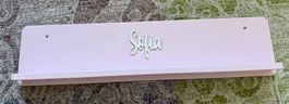 Regal für Toniebox-Figuren, rosa, mit Name 