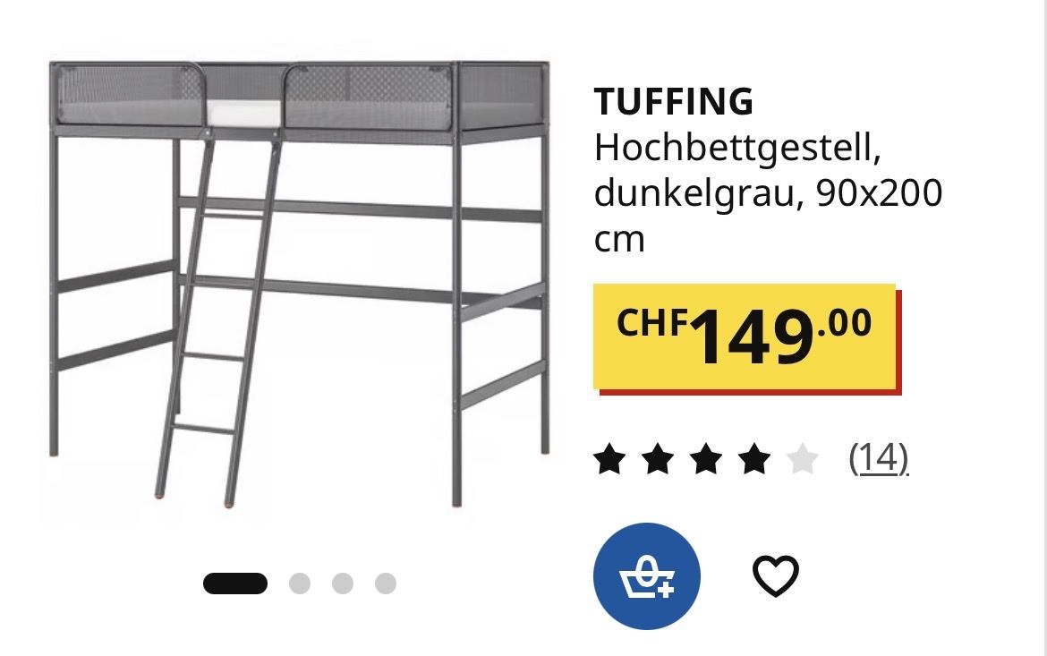 Ikea Letti: Hochbett Ikea  – Usato da Cavigliano venduto da Rohling2013 1