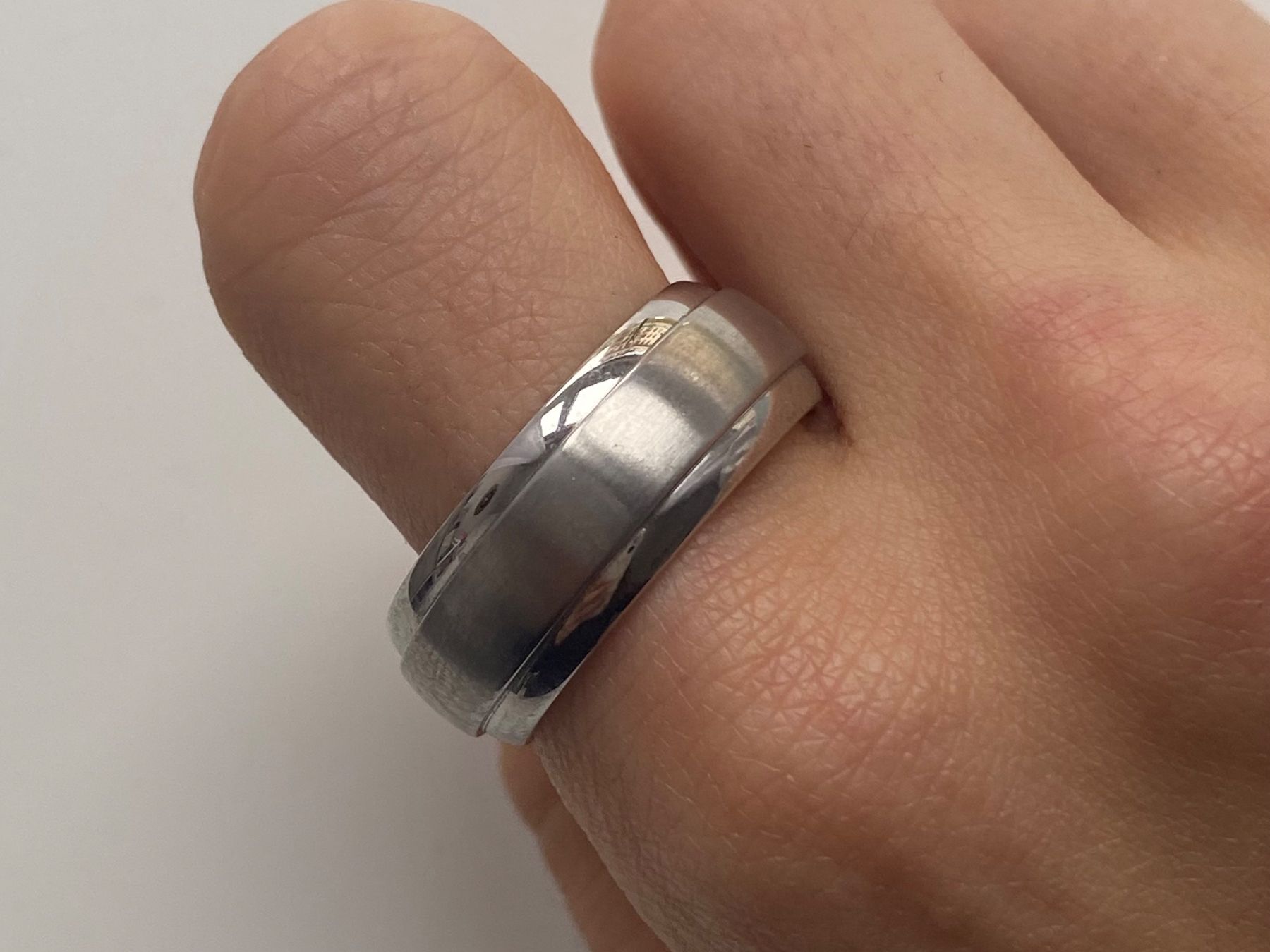 Anelli: Xenox Massiv Edelstahl Silberne Ring – Nuovo (secondo la descrizione) da Givisiez venduto da dor_xb9k