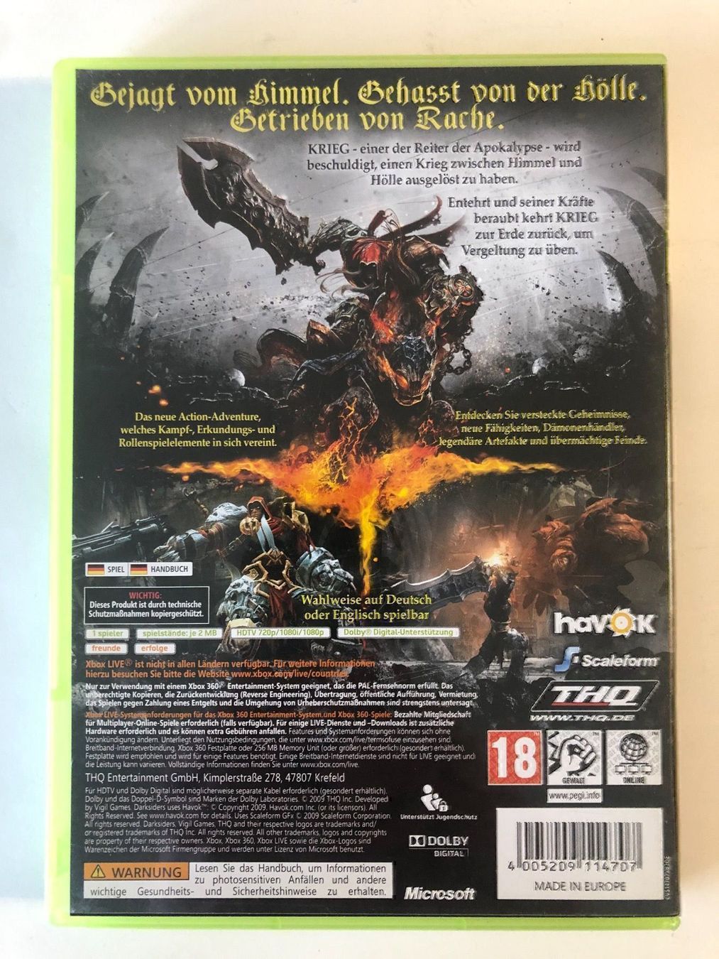 Microsoft Giochi: Darksiders für Xbox 360 – Usato da Kestenholz venduto da Mad18 1