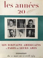 Plakat LES ECRIVAINS AMERICAINS à Paris Original 1959