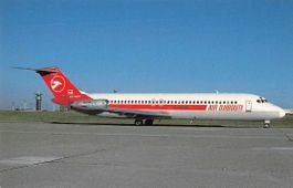 Schöne Ansichtkarte Aviatik AIR DJIBOUTI DC-9-32