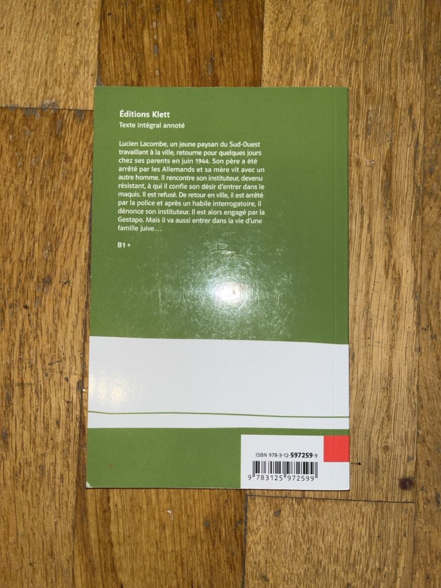 Libri: Lacombe Lucien – Usato da Basel venduto da Buechermensch 1