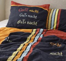 Gute Nacht Bettwäsche | Bunt | 140×200 | 65×100 | Modern