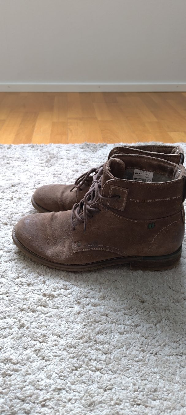 Scarpe da uomo: Herren Wildleder Boots, Gr. 40, Braun – Usato da Burgdorf venduto da Digimigi 2