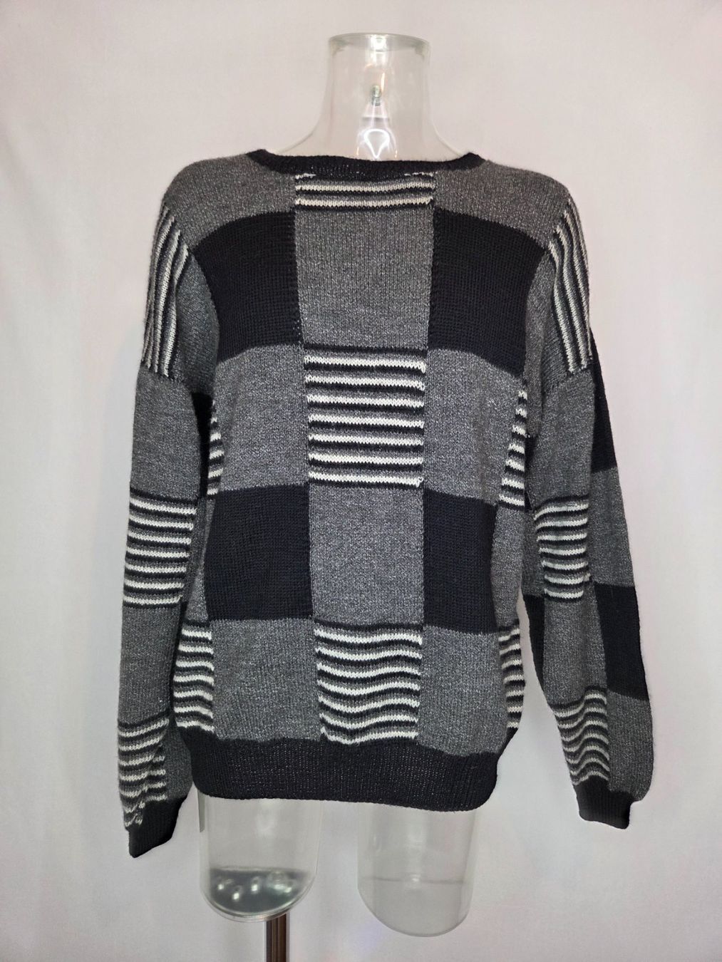 Maglioni & Felpe: Vintage Strickpullover Muster 90er - XL – Usato da Bern venduto da -Aniko-