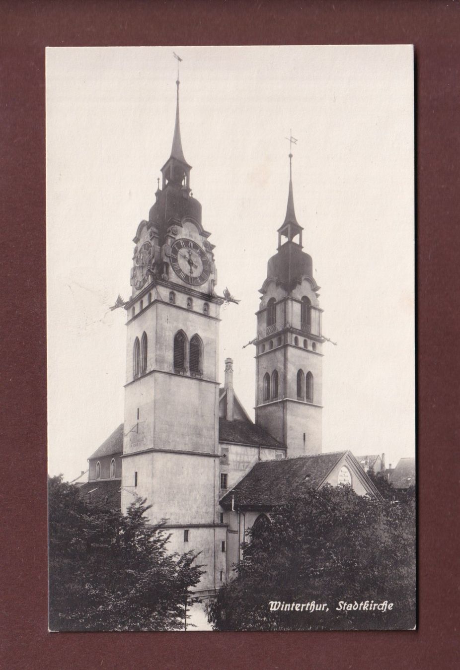 Cartoline postali: WINTERTHUR - Stadtkirche – Usato da Pully venduto da nicecards-shop