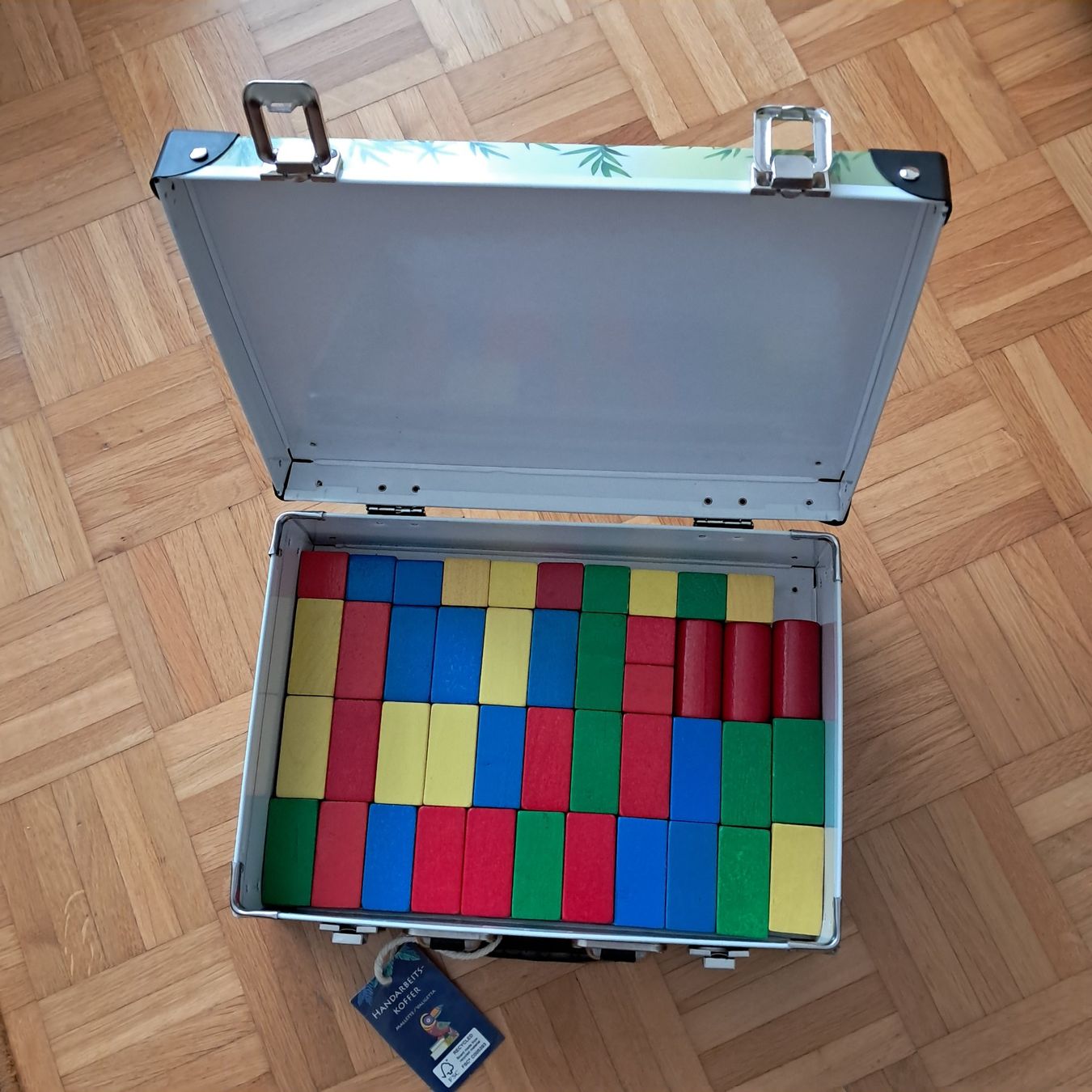 Giocattoli: Holzbausteine mit Koffer – Usato da Meilen venduto da Vaurien15 1