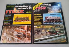 2 mbz Modellbahn-Zeitschrifzen 4/1981 + 5/1995
