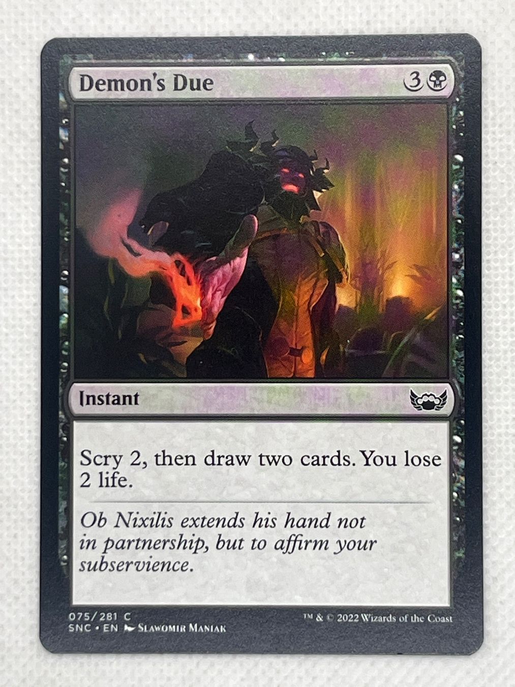 Magic The Gathering Carte collezionabili: MTG Demon's Due SNC 075 Englisch Common – Usato da Hinterkappelen venduto da Kim1992
