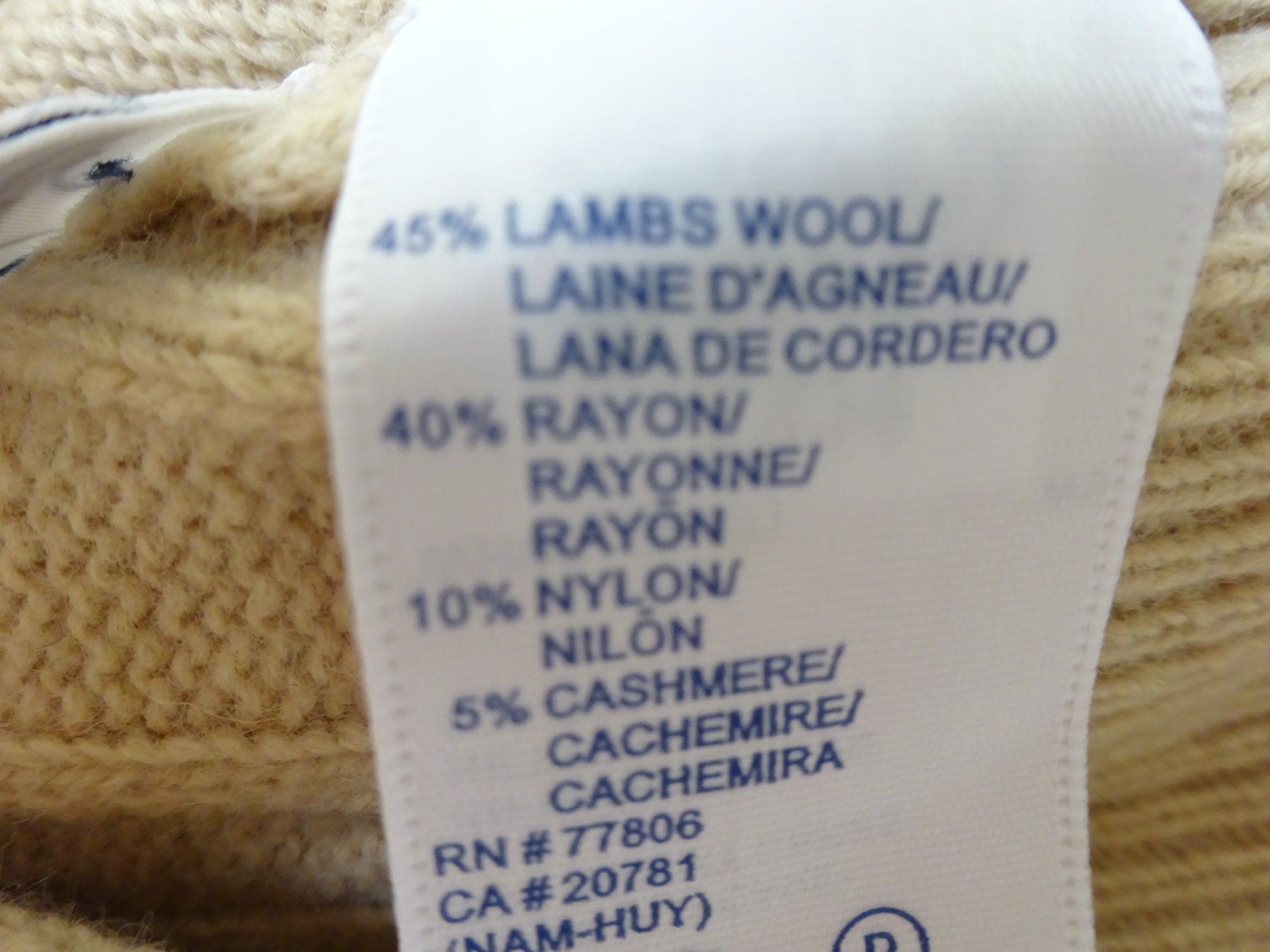 Tommy Hilfiger Maglioni & Felpe: Tommy Hilfiger - Neuer Pullover mit Cashmere - Grösse M – Nuovo e nell'imballaggio originale da Zofingen venduto da Justizia_01 5