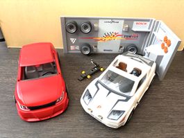 Playmobil Tuning Werkstatt Set mit zwei Autos gebraucht