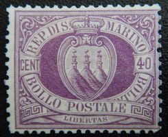 San Marino Kat. 5 * 1877 Kat. 850 Euro sehr selten