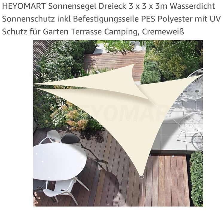 Sonnensegel 3x3 Danisches Bettenlager