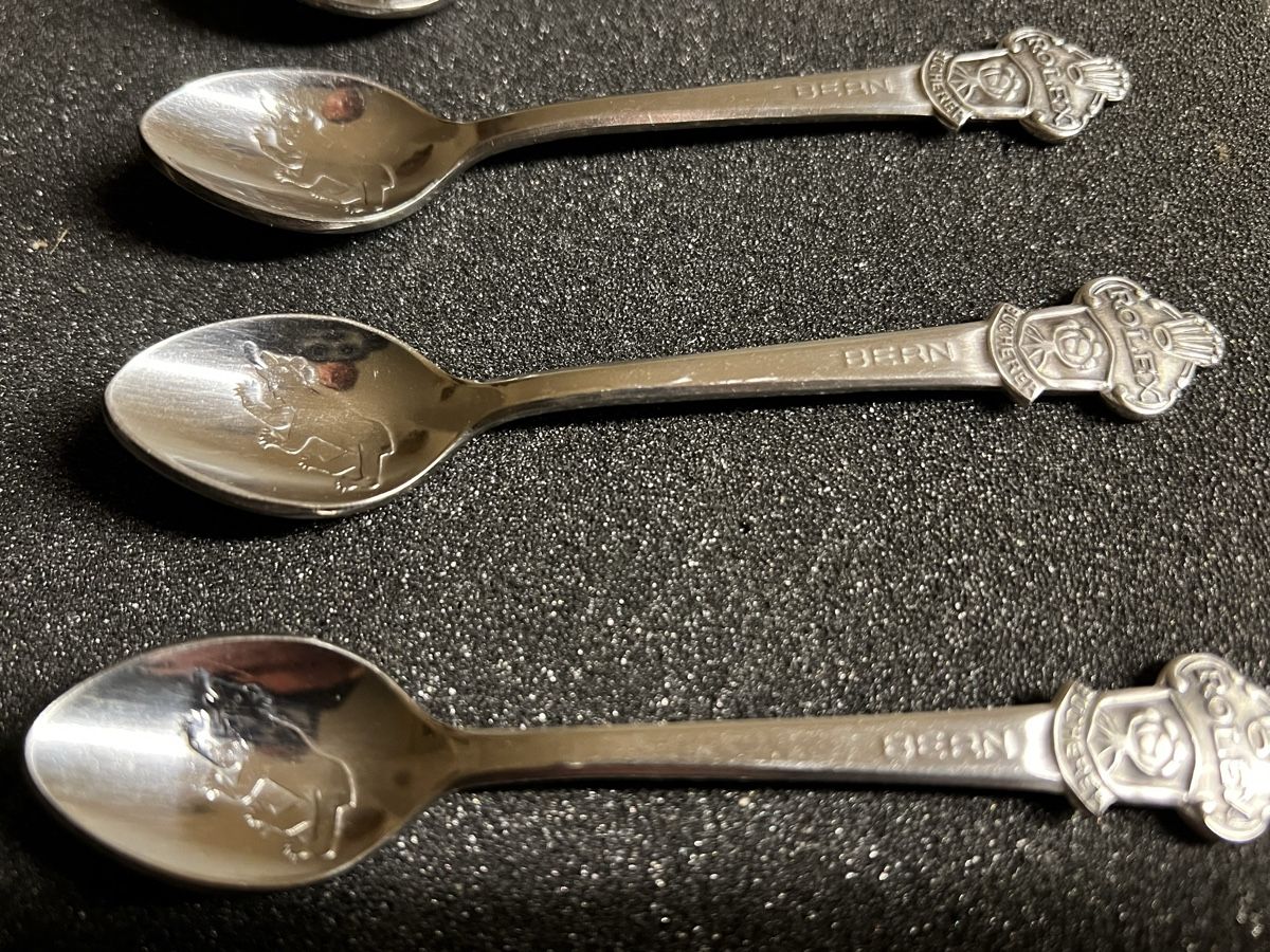 Cucchiai: Bucherer Rolex Löffel Set, Bern – Usato da Niederwangen BE venduto da KFI 1
