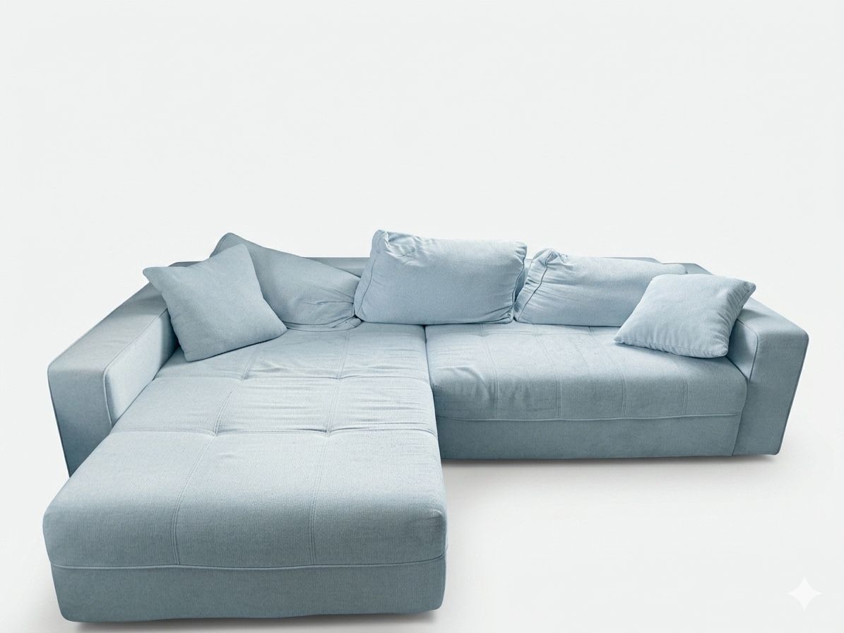 Divani: Ecksofa hellblau – Usato da Gysenstein venduto da Ambi89