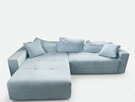 Ecksofa hellblau