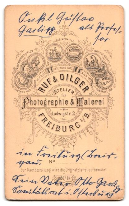 Fotografie & Manifesti: Fotografie Ruf, Dilger, Freiburg i. B.,  – Usato da Berlin venduto da bartko-reher 1