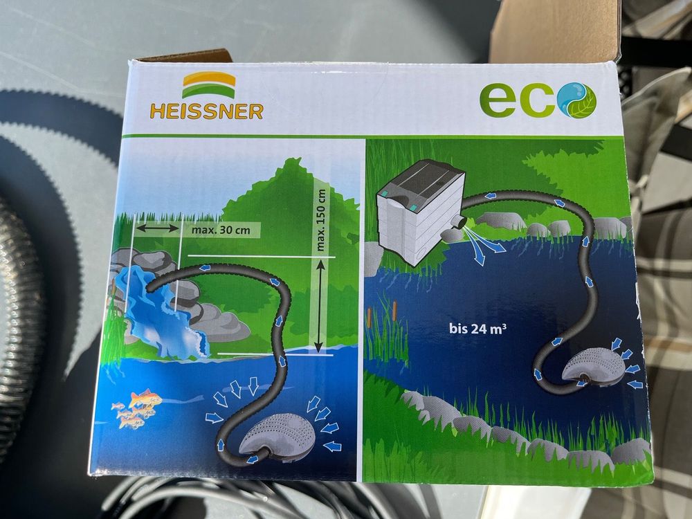 Heissner Gartenteich Pumpe HFP5000 Filter und Bachlaufpumpe Kaufen