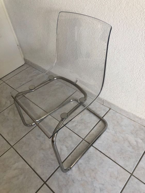 4 IKEA Stühle Tobias transparent, gebraucht Kaufen auf Ricardo