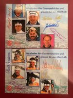 ALBERTVILLE 1992 - 2 Karten mit Originale Unterschriften