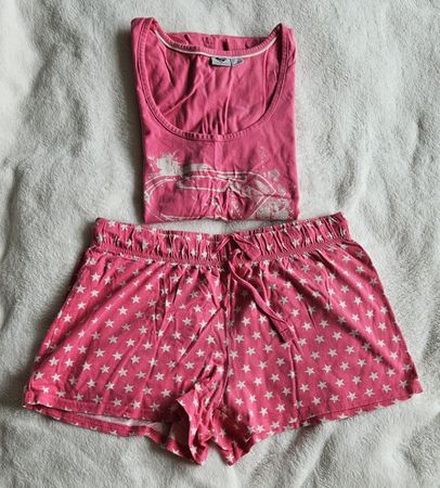 pinkes kurzarm Pyjama 36/38