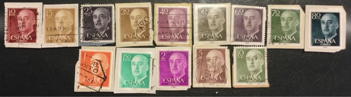 Tutti i francobolli: Espana /Spanien: 600 x Franco – Usato da Oftringen venduto da Waltereg 3