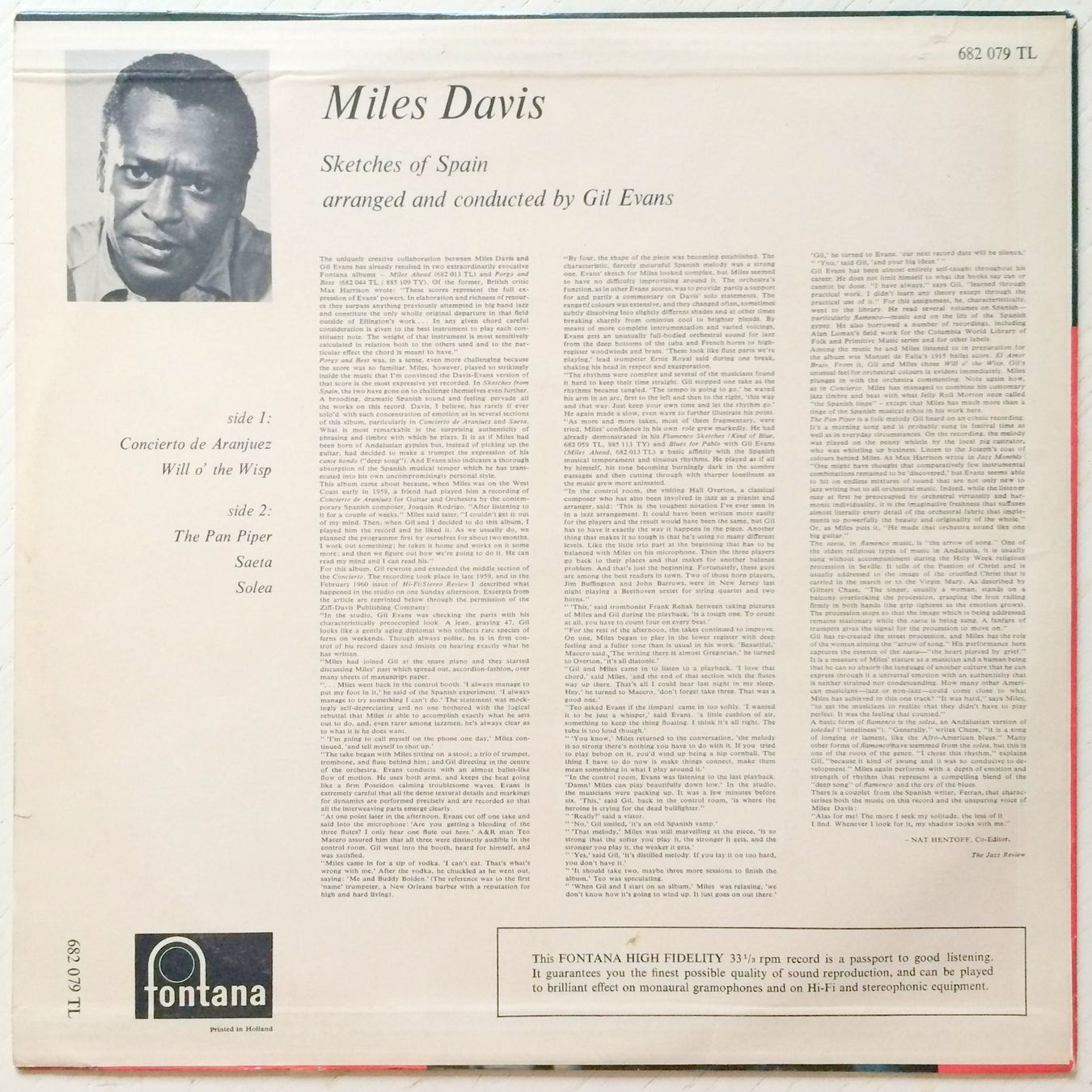 Schallplatten: MILES DAVIS - SKETCHES OF SPAIN – Gebraucht aus Arbon von  1