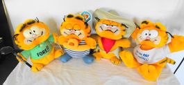 4 Stück GARFIELD Plüschtiere mit Etikett guter Zustand 80er