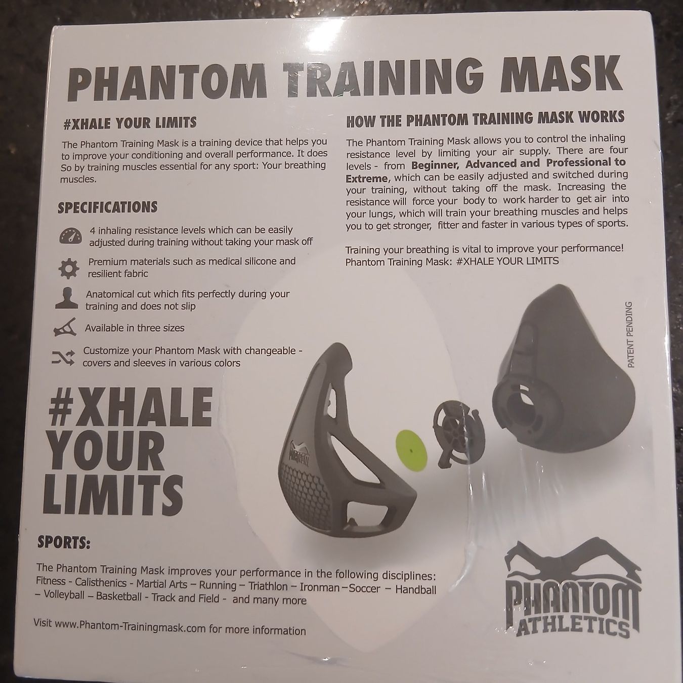 Protezione per viso e udito: Training Mask Grösse M – Nuovo e nell'imballaggio originale da Stettlen venduto da FelizW 1