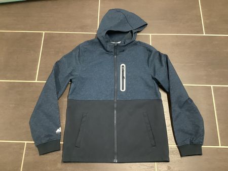 H&M Softshell Jacke blau dunkelblau Kapuze Grösse 158
