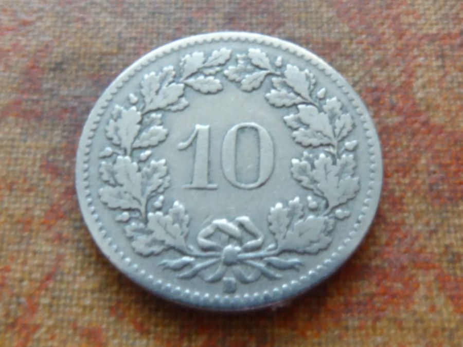 Tutti le monete: 10 Rp. 1907 – Usato da Romanel-sur-Lausanne venduto da Swift13 1