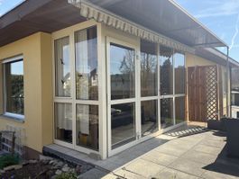 Wintergarten-Elemente mit Türe und Dreh-Kipp-Fenster