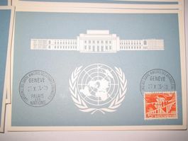 55 blaue Karten Sonderstempel 27.X.55