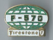 Placchette & Badge: Firestone Anstecknadel F-570 Globus - Pin – Usato da Zürich venduto da t24_de
