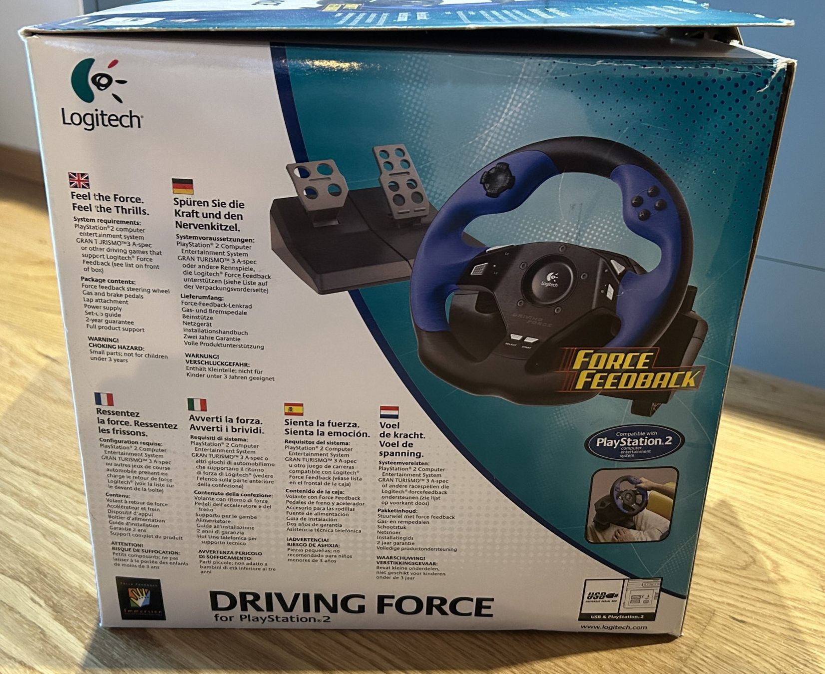 Logitech Manettes: Logitech Driving Force USB Lenkrad - PS2 - PC – D'occasion à Liebefeld par Eaglewings5 5