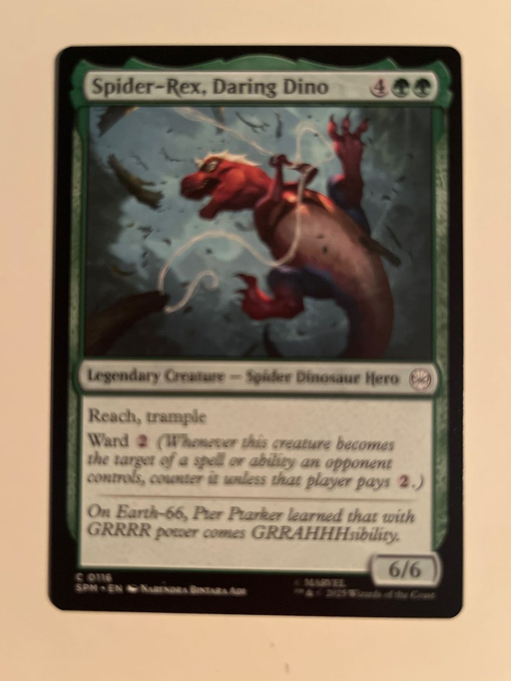 Magic The Gathering Carte collezionabili: 1 x Spider-Rex, Daring Dino - Magic: The Gathering - MtG – Usato da Kriens venduto da Shadi1980