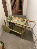Shabby Chic Servierwagen Vintage Teewagen Blumenmuster Landh