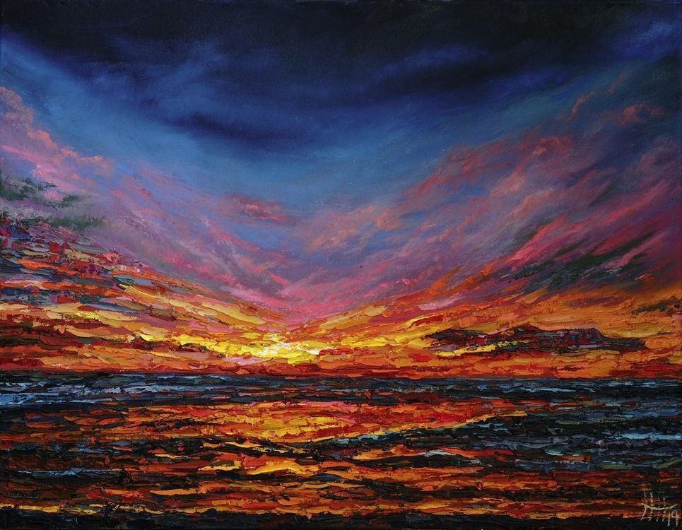 Tableaux: Ölgemälde"Capeset" 75 x 58 cm – Neuf (Voir description) à Basel par HND_ideen
