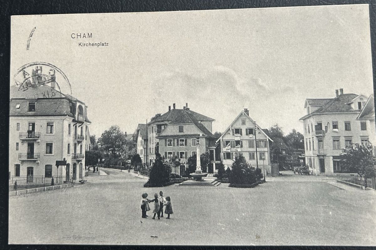Cartoline postali: Cham Kirchenplatz – Usato da Horw venduto da Tellbub