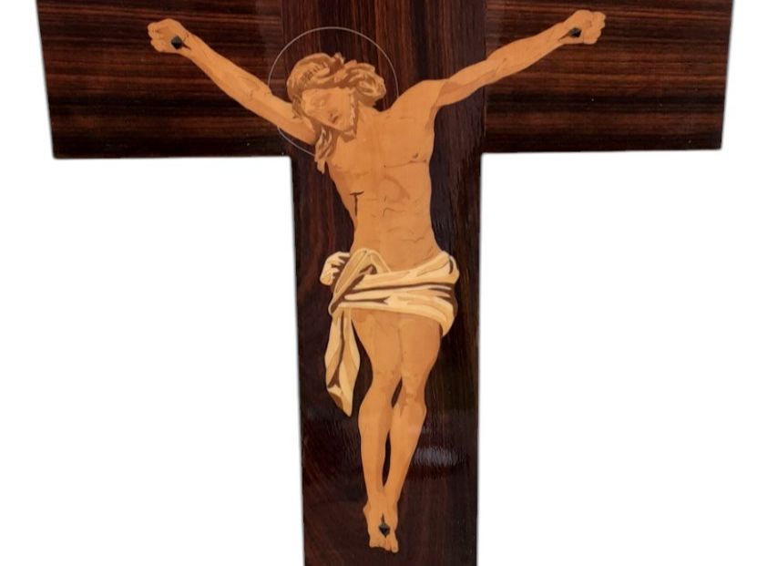 Sculture & Statue: Kreuz Jesus Intarsien antik – Usato da Mörschwil venduto da antiksalon 2